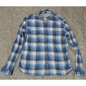 John Varvatos Men's Plaid Long Sleeve Shirt